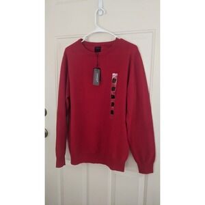 Lanerossi Filivivi Dopplehanger Lambswool Blend Red Sweater Large NWT